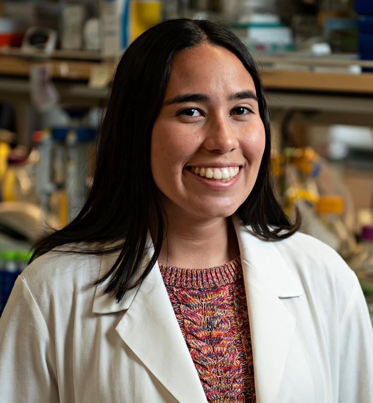 Gretchen Rosado in the lab.