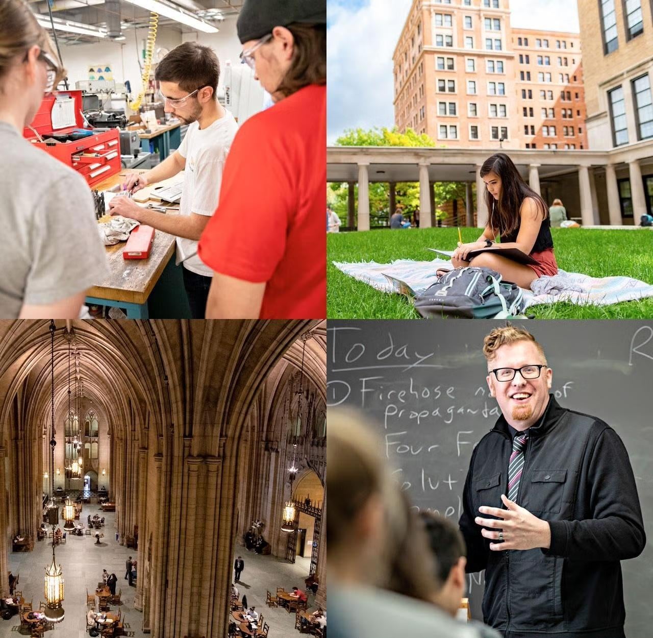 Four Square image students and professors